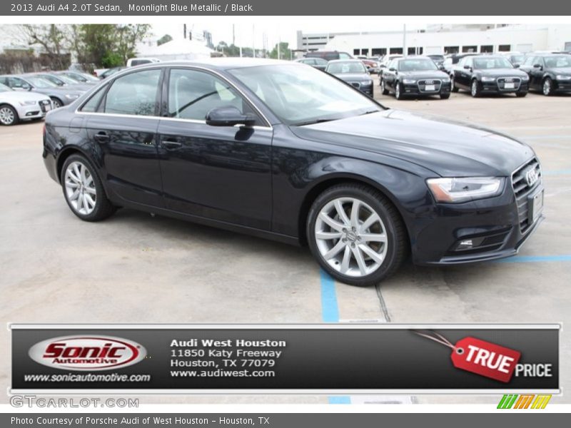 Moonlight Blue Metallic / Black 2013 Audi A4 2.0T Sedan