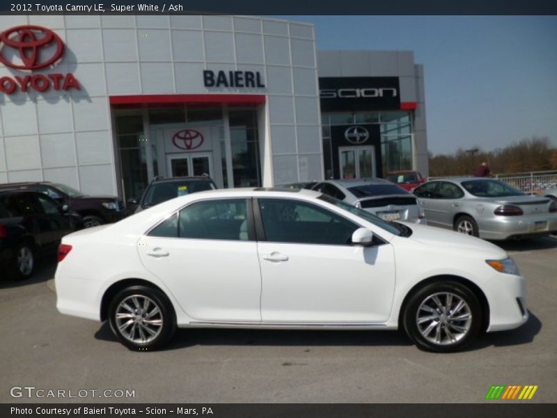 Super White / Ash 2012 Toyota Camry LE