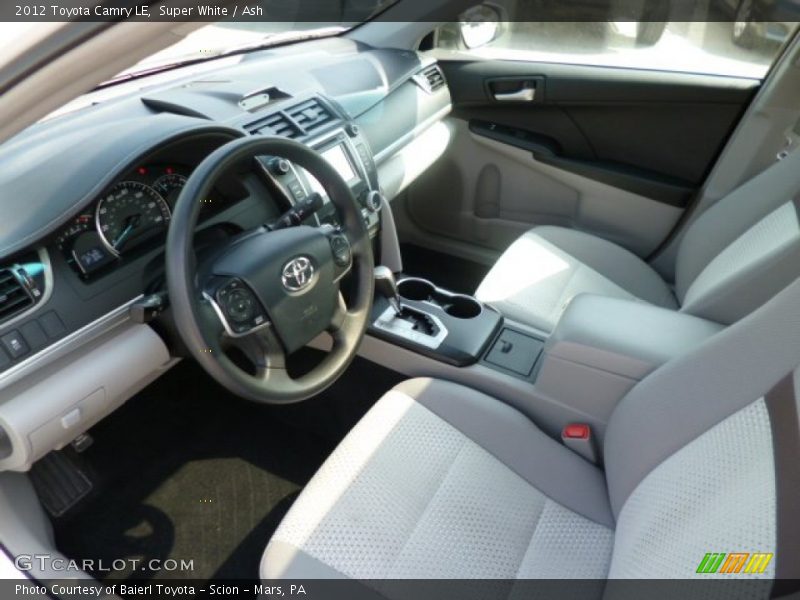 Super White / Ash 2012 Toyota Camry LE