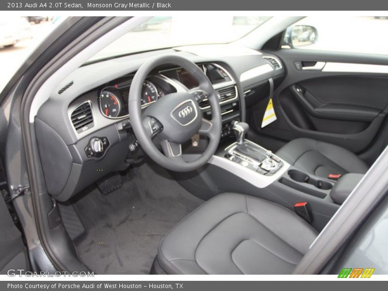 Monsoon Gray Metallic / Black 2013 Audi A4 2.0T Sedan