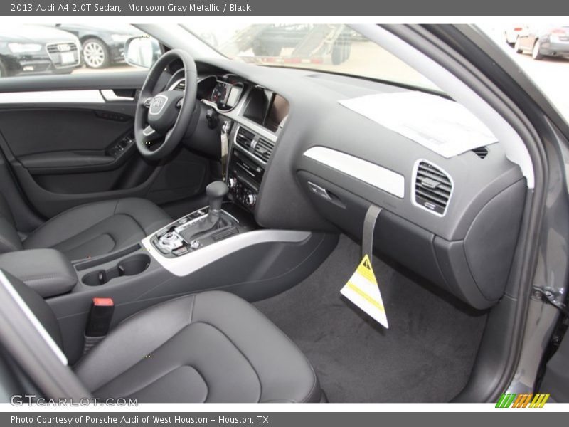 Monsoon Gray Metallic / Black 2013 Audi A4 2.0T Sedan