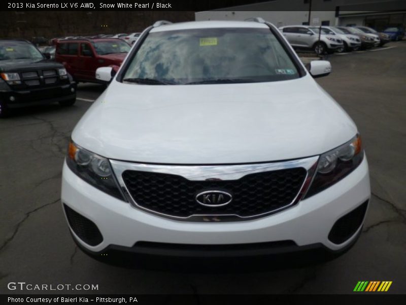 Snow White Pearl / Black 2013 Kia Sorento LX V6 AWD