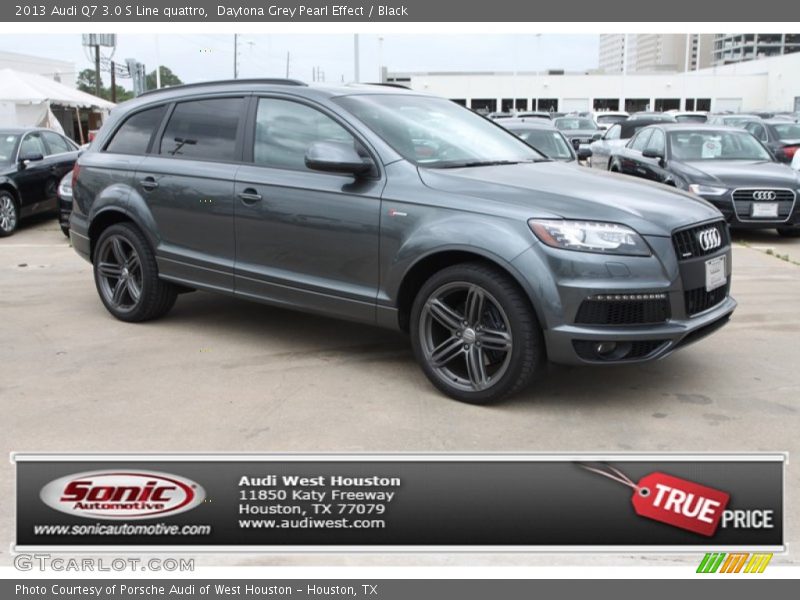 Daytona Grey Pearl Effect / Black 2013 Audi Q7 3.0 S Line quattro