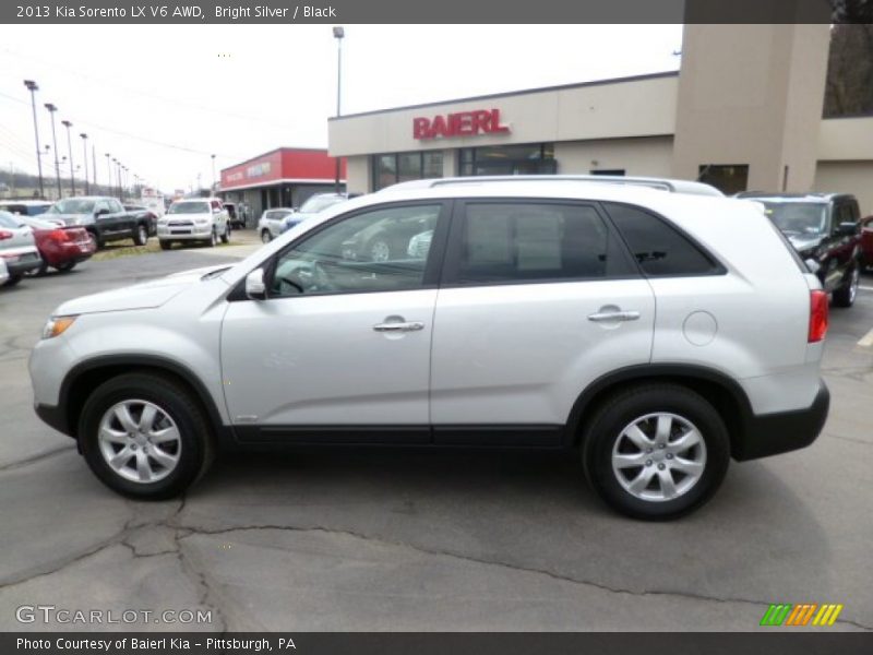 Bright Silver / Black 2013 Kia Sorento LX V6 AWD