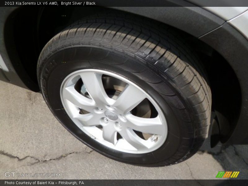 Bright Silver / Black 2013 Kia Sorento LX V6 AWD