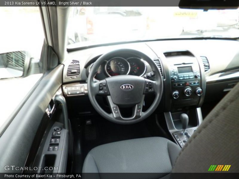 Bright Silver / Black 2013 Kia Sorento LX V6 AWD