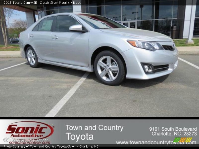 Classic Silver Metallic / Black 2013 Toyota Camry SE