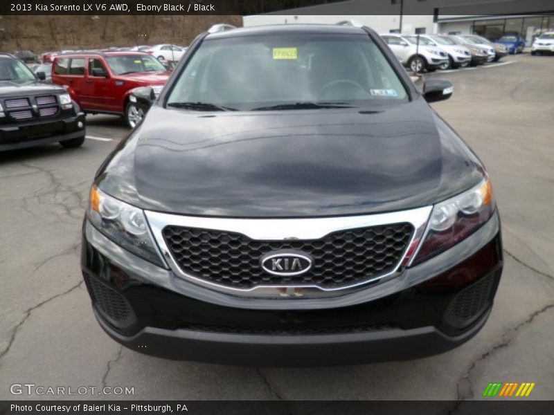 Ebony Black / Black 2013 Kia Sorento LX V6 AWD
