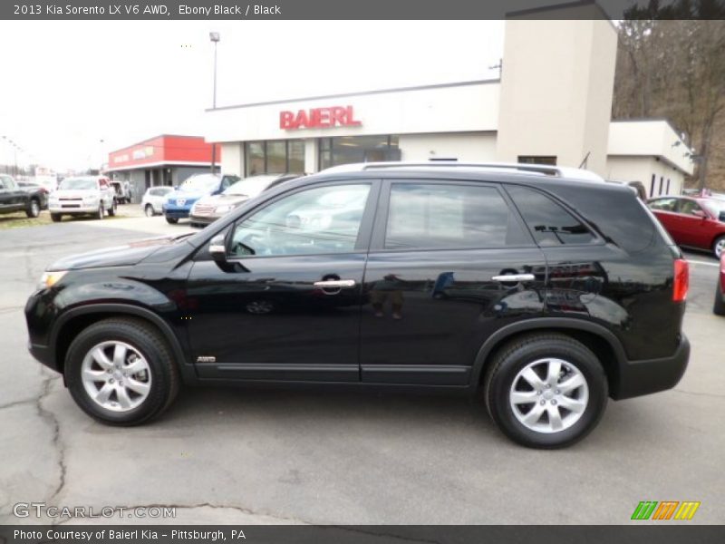 Ebony Black / Black 2013 Kia Sorento LX V6 AWD