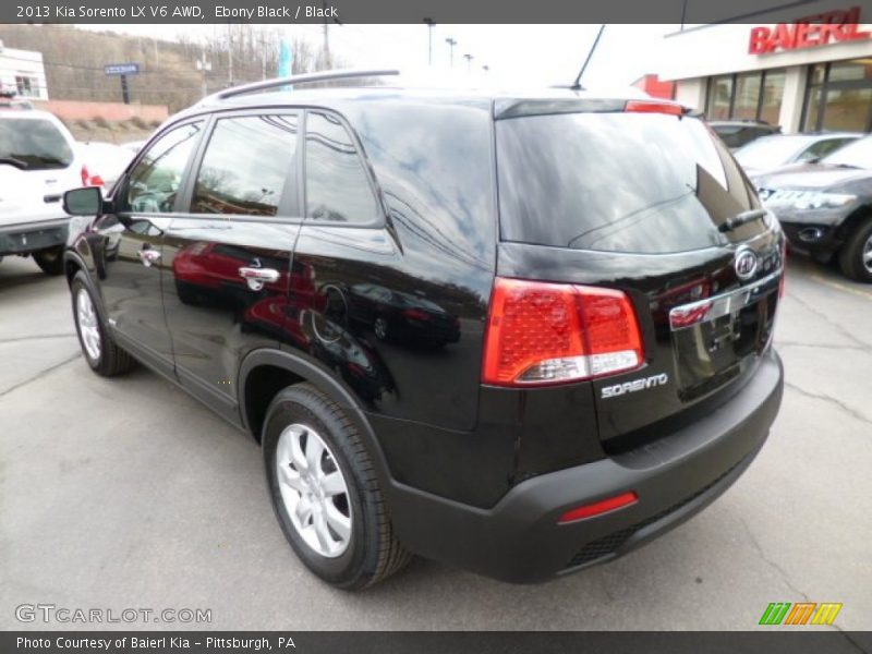 Ebony Black / Black 2013 Kia Sorento LX V6 AWD