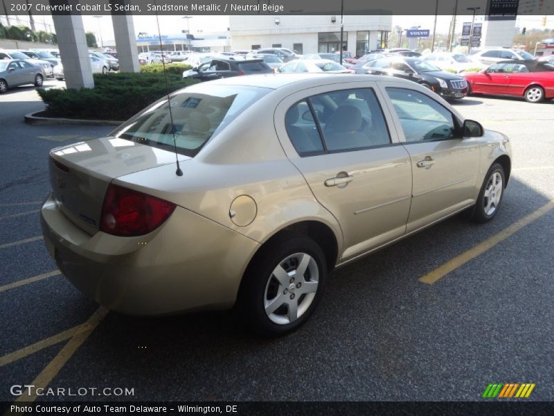 Sandstone Metallic / Neutral Beige 2007 Chevrolet Cobalt LS Sedan