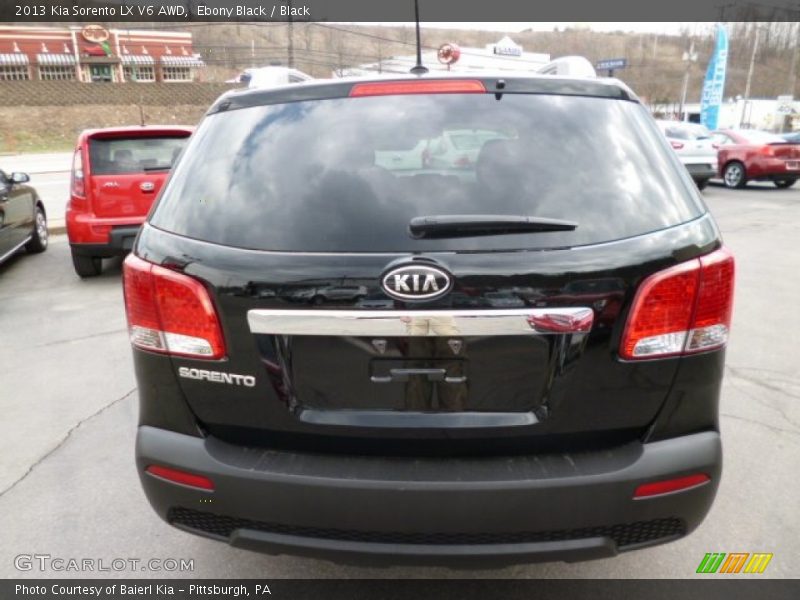 Ebony Black / Black 2013 Kia Sorento LX V6 AWD