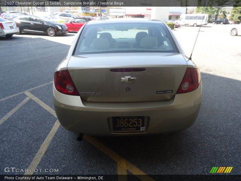 Sandstone Metallic / Neutral Beige 2007 Chevrolet Cobalt LS Sedan