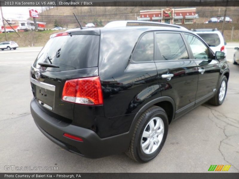 Ebony Black / Black 2013 Kia Sorento LX V6 AWD