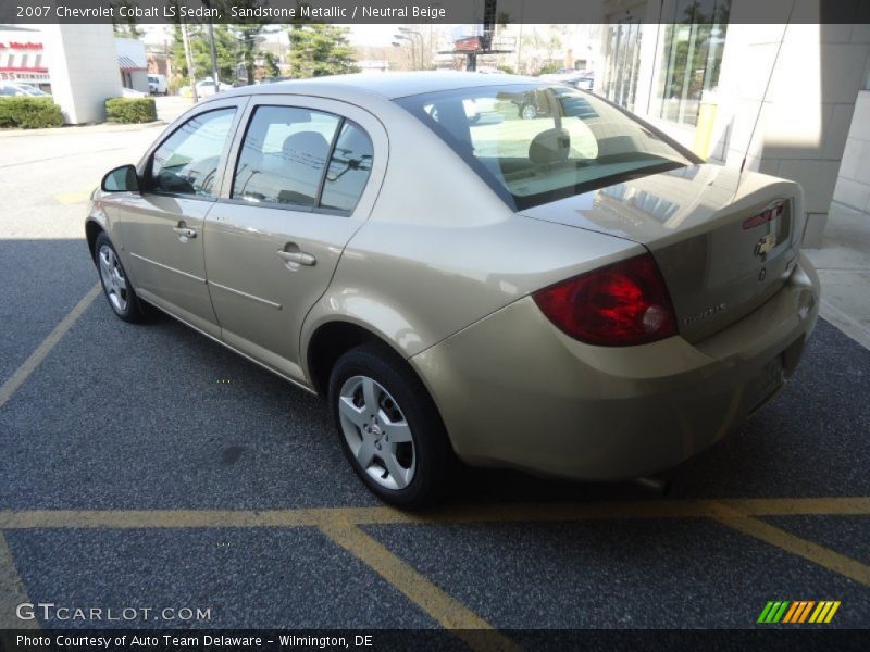 Sandstone Metallic / Neutral Beige 2007 Chevrolet Cobalt LS Sedan