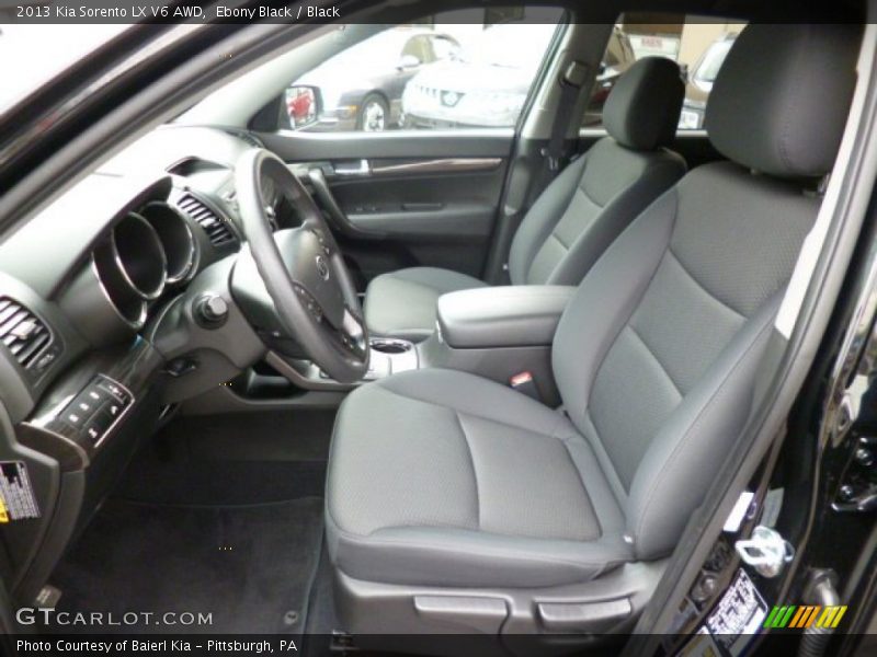 Front Seat of 2013 Sorento LX V6 AWD