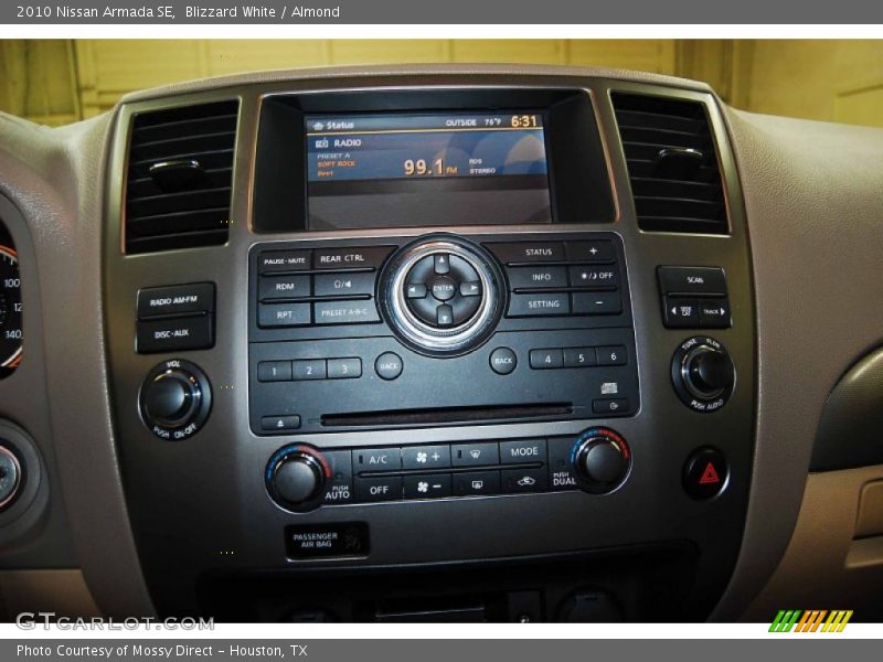 Blizzard White / Almond 2010 Nissan Armada SE