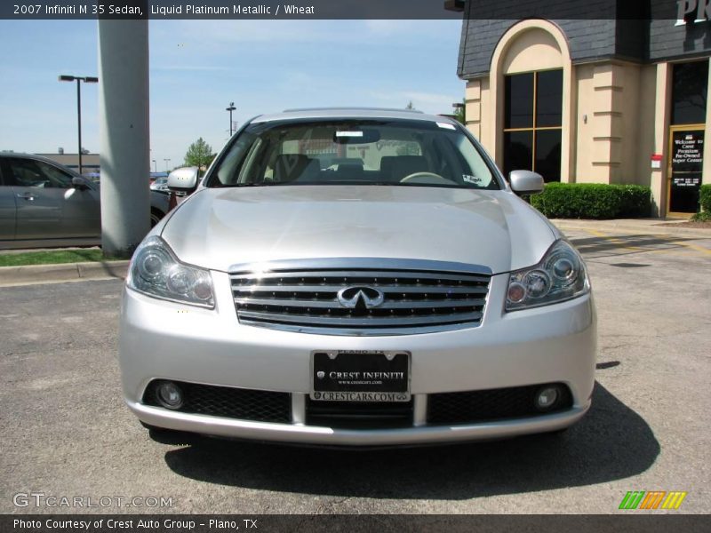 Liquid Platinum Metallic / Wheat 2007 Infiniti M 35 Sedan