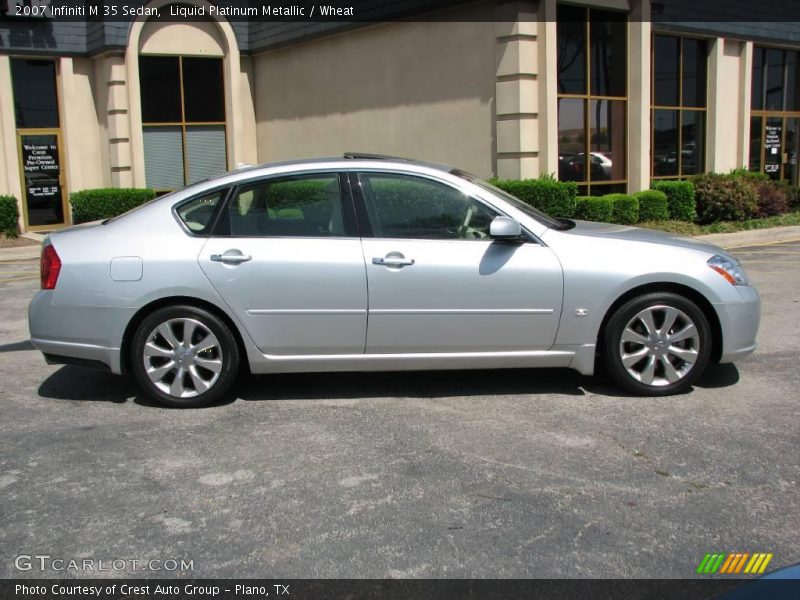 Liquid Platinum Metallic / Wheat 2007 Infiniti M 35 Sedan