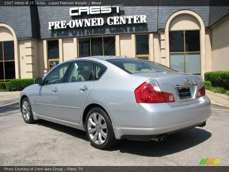 Liquid Platinum Metallic / Wheat 2007 Infiniti M 35 Sedan