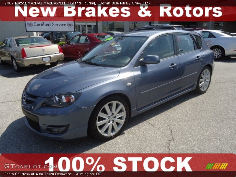 Cosmic Blue Mica / Gray/Black 2007 Mazda MAZDA3 MAZDASPEED3 Grand Touring