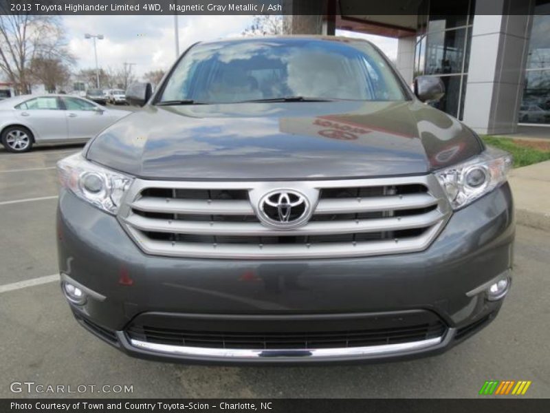 Magnetic Gray Metallic / Ash 2013 Toyota Highlander Limited 4WD