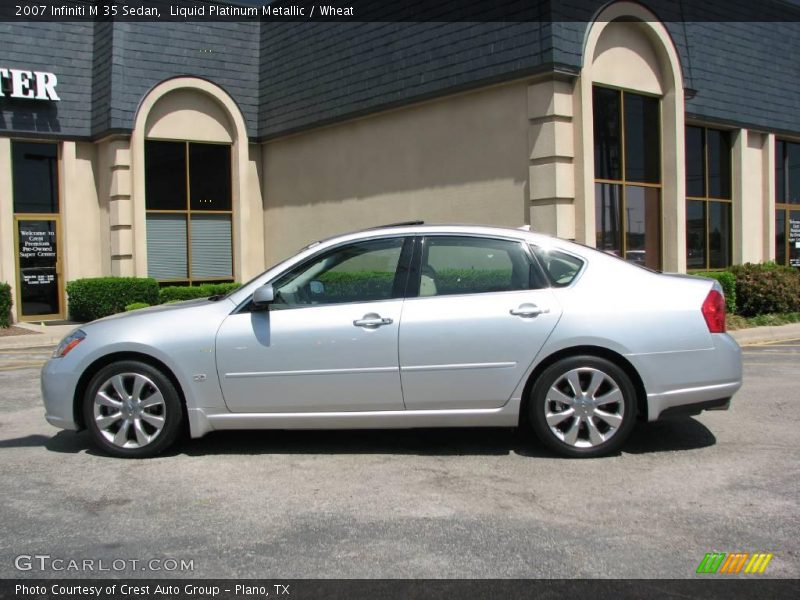 Liquid Platinum Metallic / Wheat 2007 Infiniti M 35 Sedan