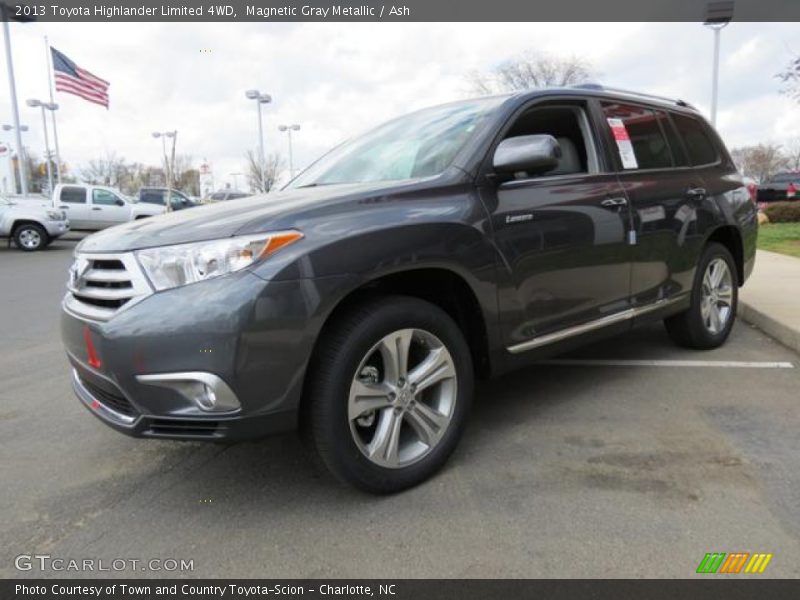 Magnetic Gray Metallic / Ash 2013 Toyota Highlander Limited 4WD