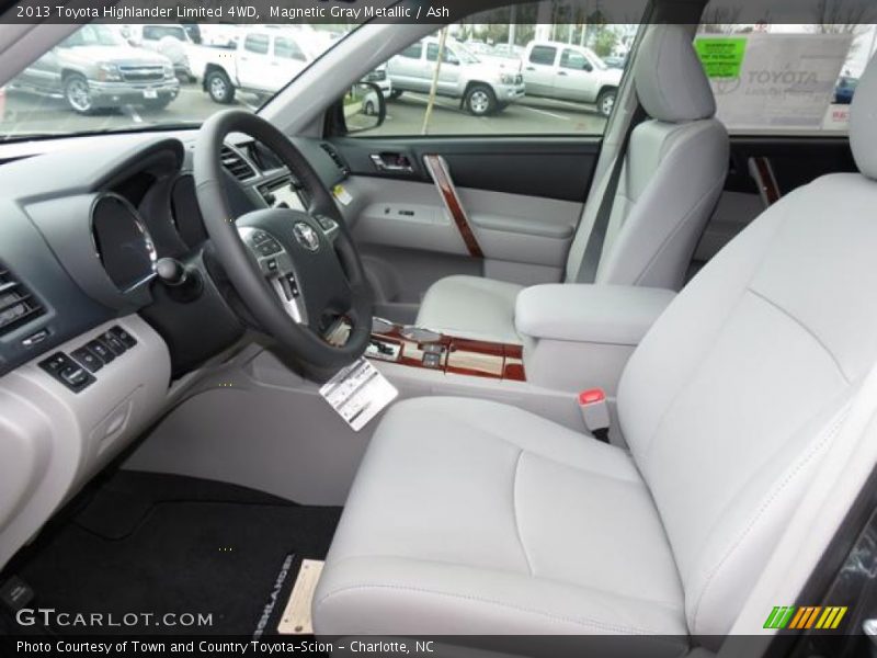 Magnetic Gray Metallic / Ash 2013 Toyota Highlander Limited 4WD