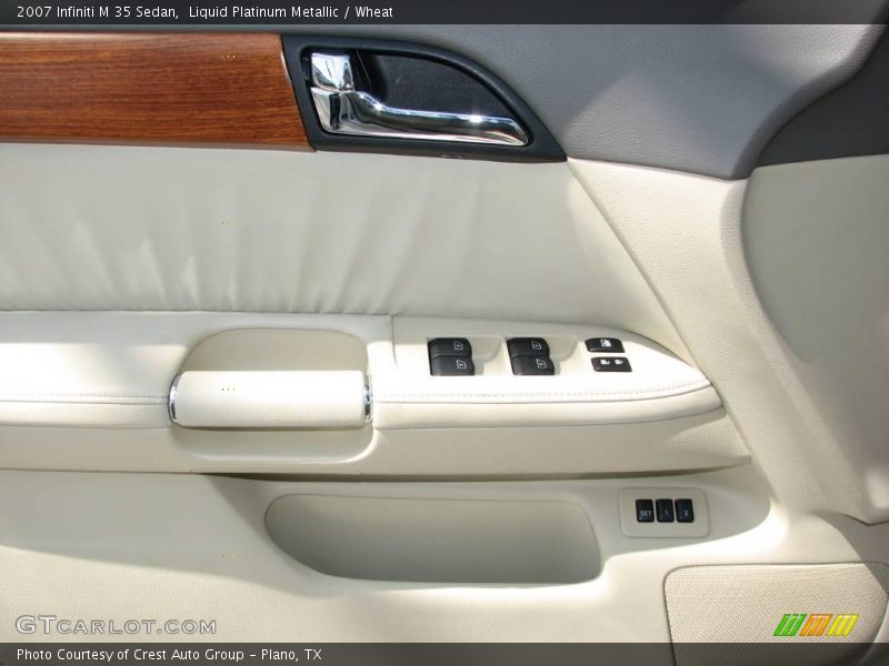 Liquid Platinum Metallic / Wheat 2007 Infiniti M 35 Sedan