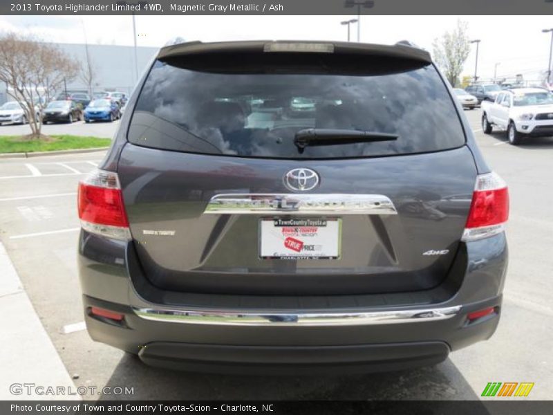Magnetic Gray Metallic / Ash 2013 Toyota Highlander Limited 4WD