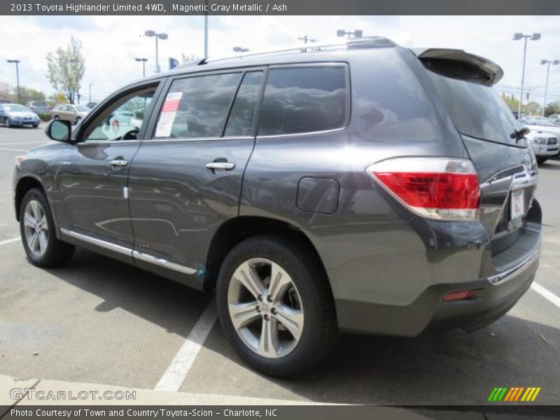 Magnetic Gray Metallic / Ash 2013 Toyota Highlander Limited 4WD