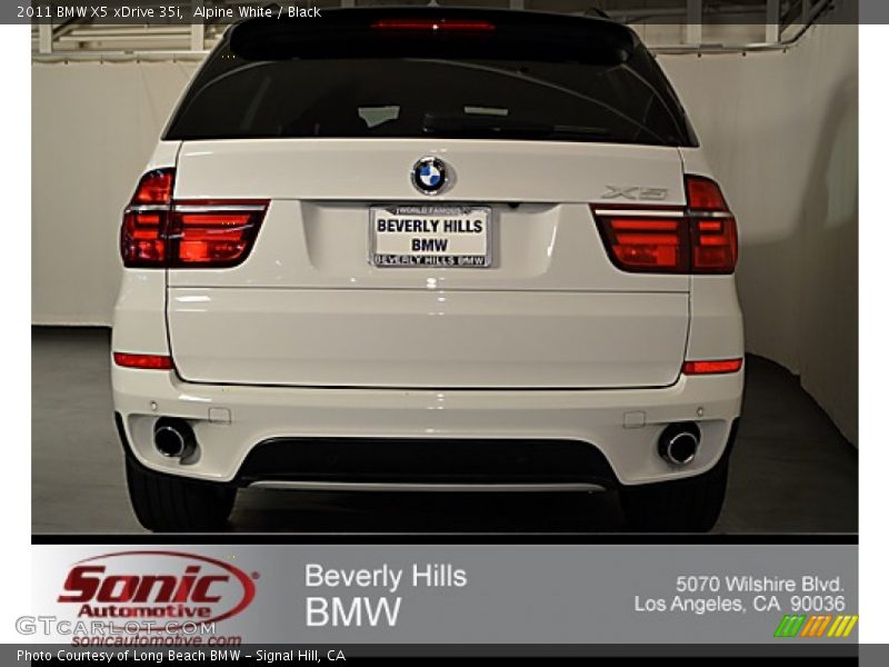 Alpine White / Black 2011 BMW X5 xDrive 35i