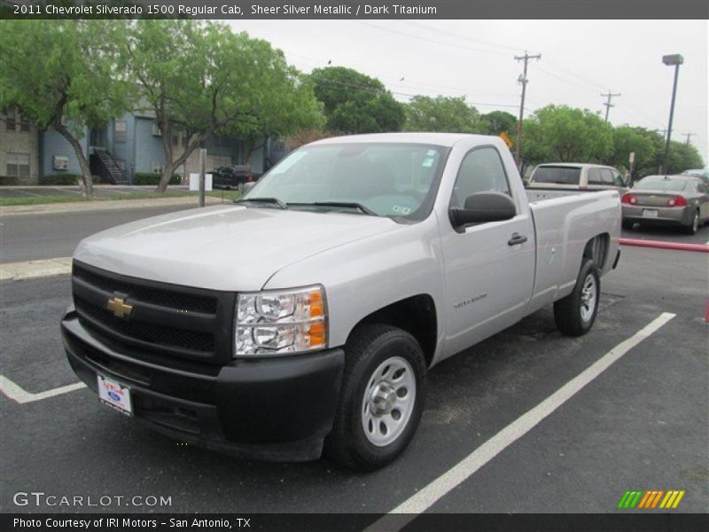 Sheer Silver Metallic / Dark Titanium 2011 Chevrolet Silverado 1500 Regular Cab