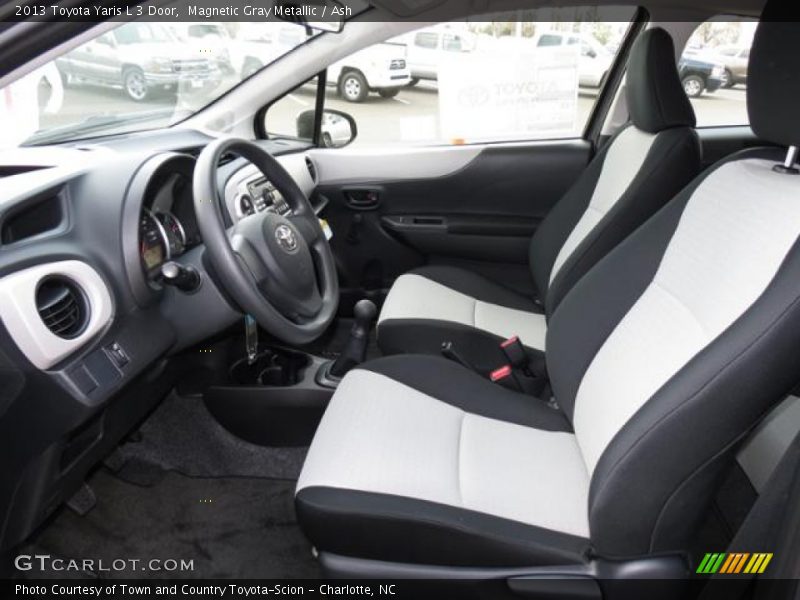 Magnetic Gray Metallic / Ash 2013 Toyota Yaris L 3 Door
