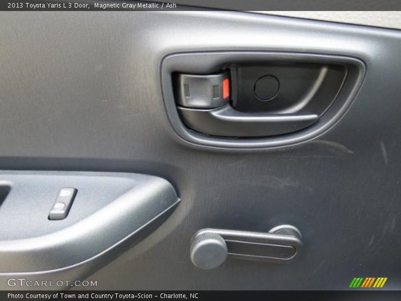 Magnetic Gray Metallic / Ash 2013 Toyota Yaris L 3 Door