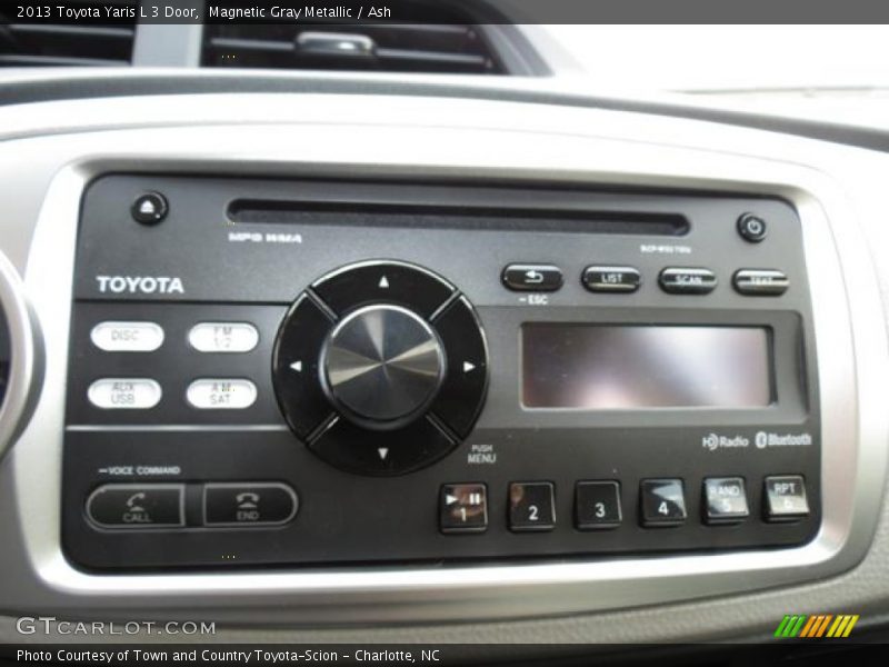 Magnetic Gray Metallic / Ash 2013 Toyota Yaris L 3 Door