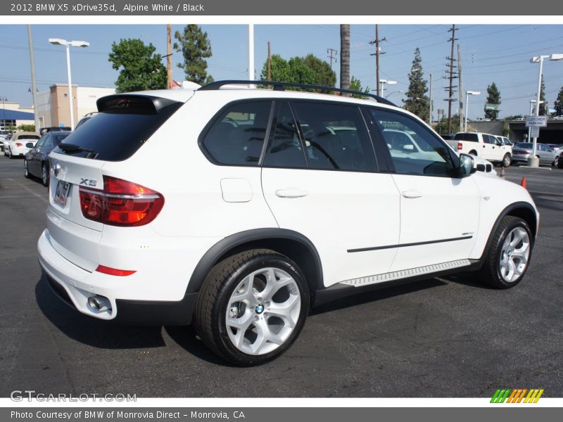 Alpine White / Black 2012 BMW X5 xDrive35d