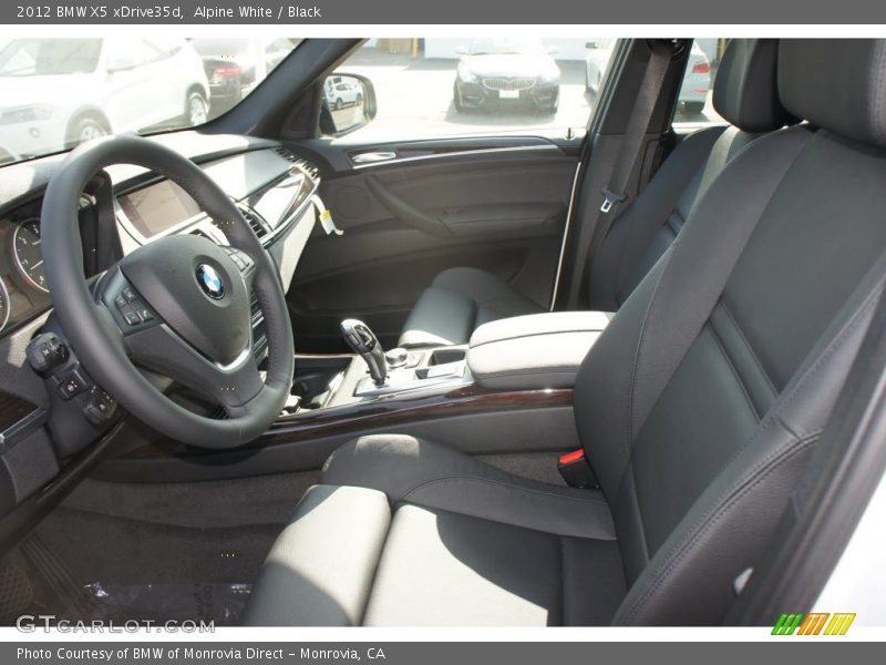 Alpine White / Black 2012 BMW X5 xDrive35d