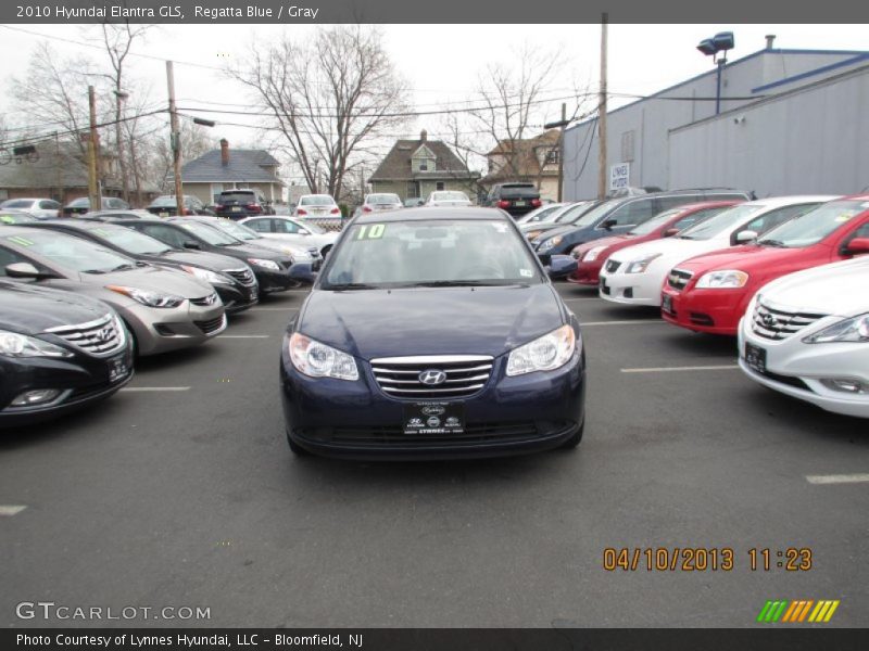 Regatta Blue / Gray 2010 Hyundai Elantra GLS