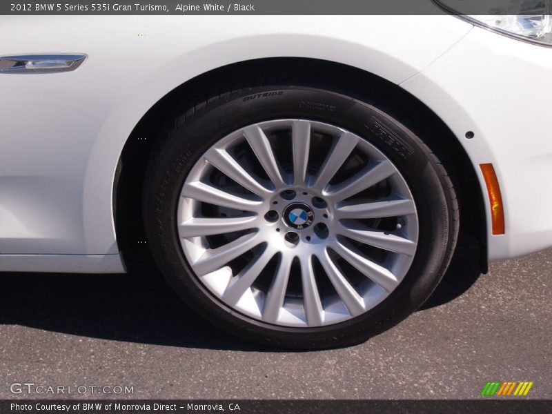 Alpine White / Black 2012 BMW 5 Series 535i Gran Turismo