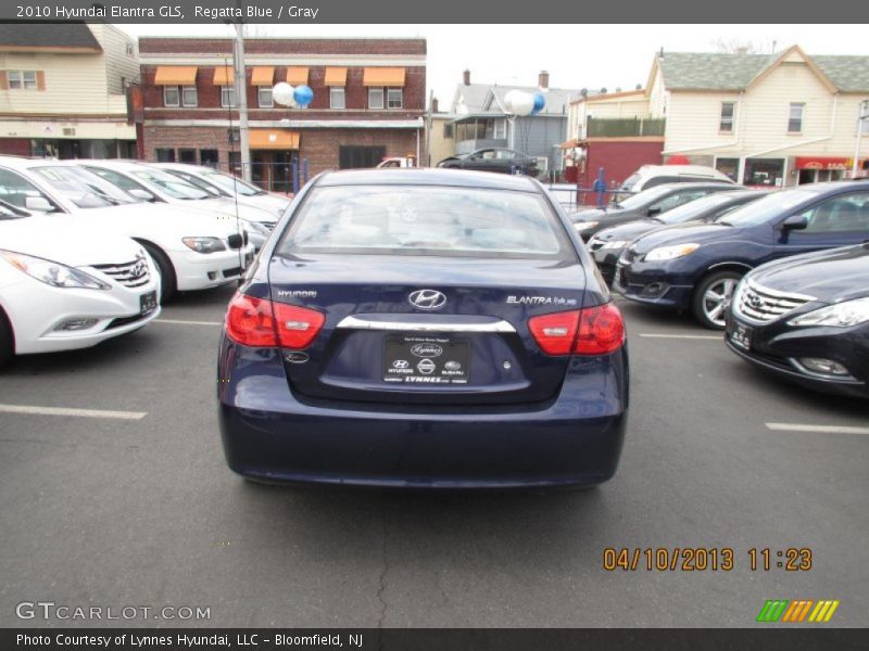 Regatta Blue / Gray 2010 Hyundai Elantra GLS