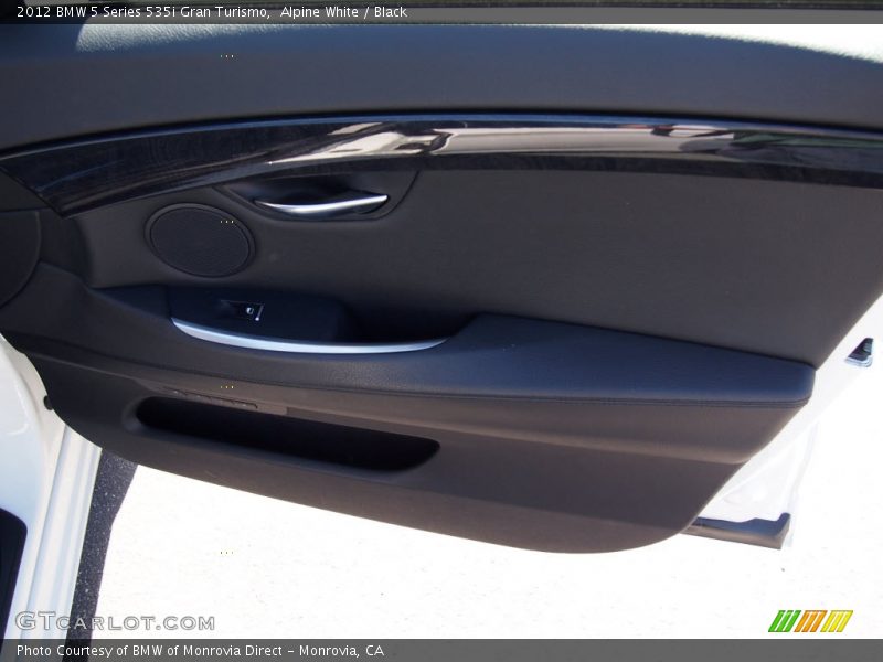 Alpine White / Black 2012 BMW 5 Series 535i Gran Turismo