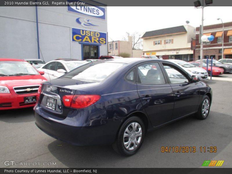 Regatta Blue / Gray 2010 Hyundai Elantra GLS
