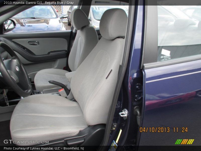 Regatta Blue / Gray 2010 Hyundai Elantra GLS