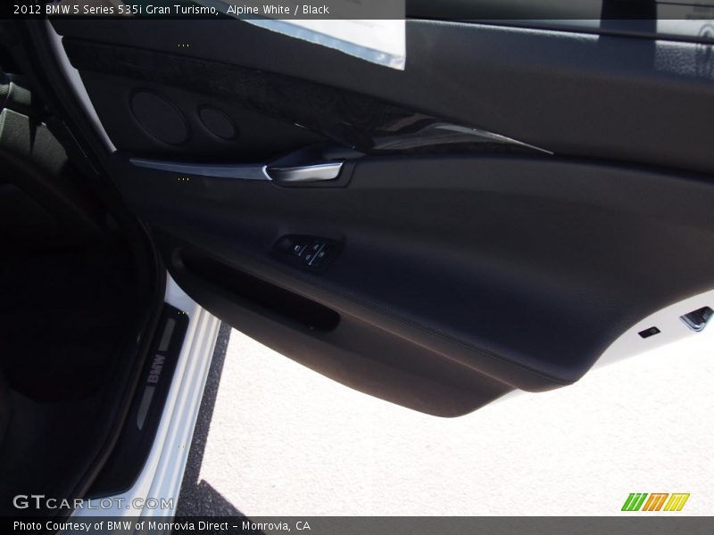 Alpine White / Black 2012 BMW 5 Series 535i Gran Turismo