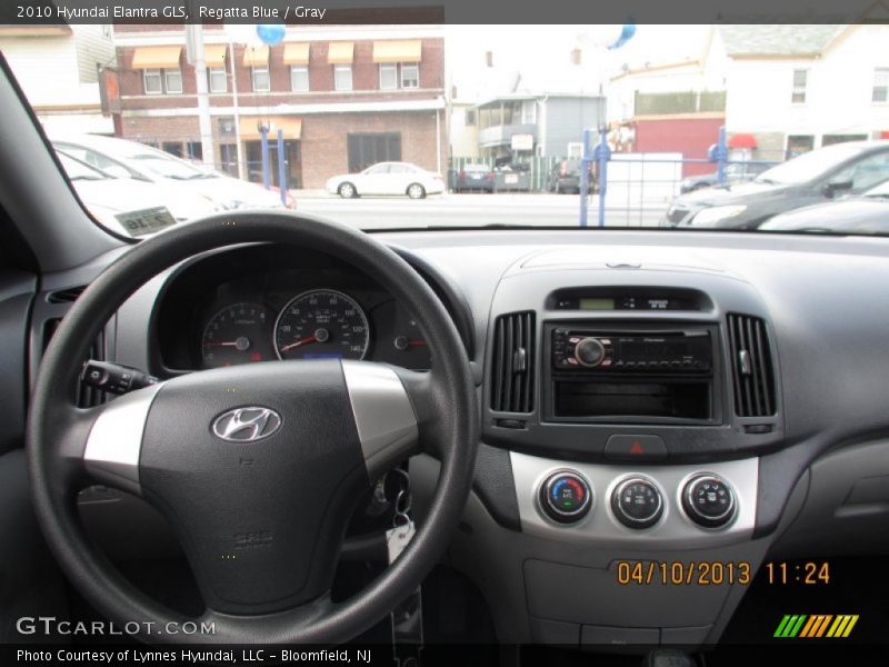 Regatta Blue / Gray 2010 Hyundai Elantra GLS