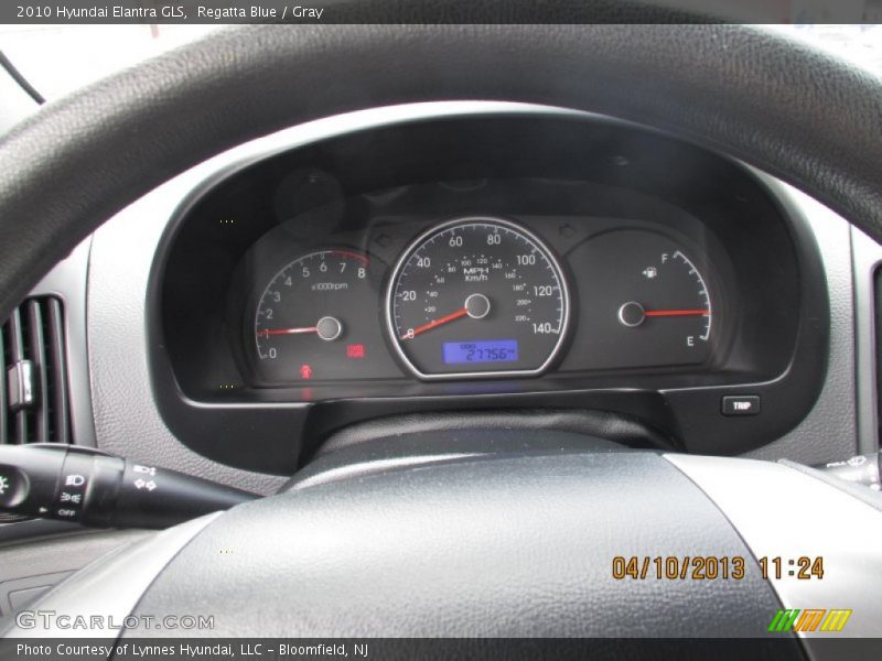 Regatta Blue / Gray 2010 Hyundai Elantra GLS