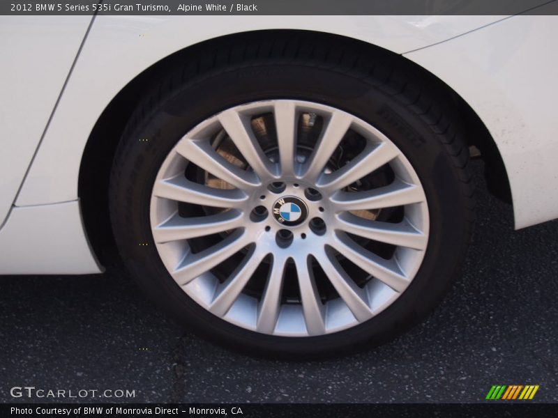 Alpine White / Black 2012 BMW 5 Series 535i Gran Turismo