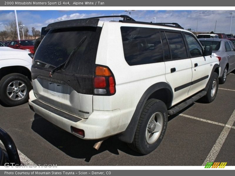 Alpine White / Tan 2000 Mitsubishi Montero Sport LS 4x4